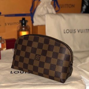 Louis Vuitton Cosmetic Pouch Damier Ebene Pm